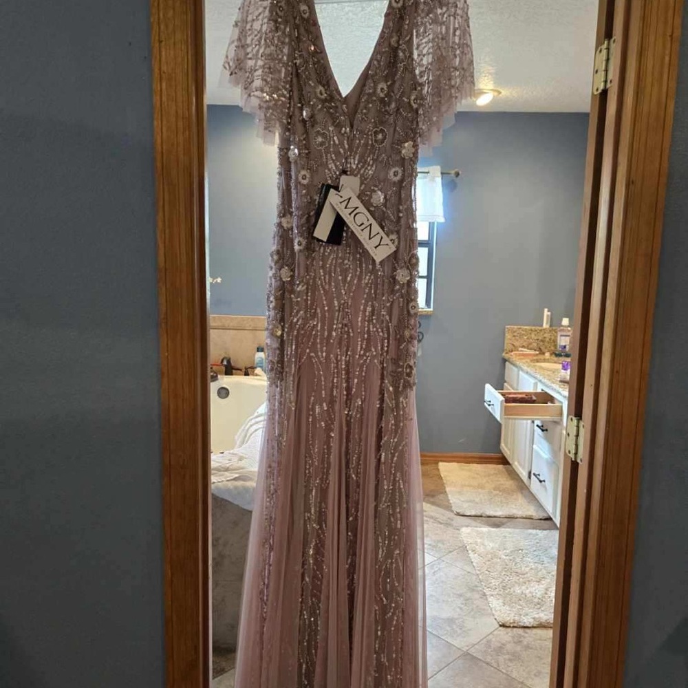 Lilac Embellished Prom Dress